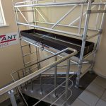 special scaffolding solution for stairwell repairs