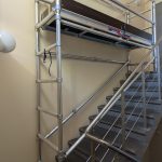 special scaffolding solution for stairwell repairs