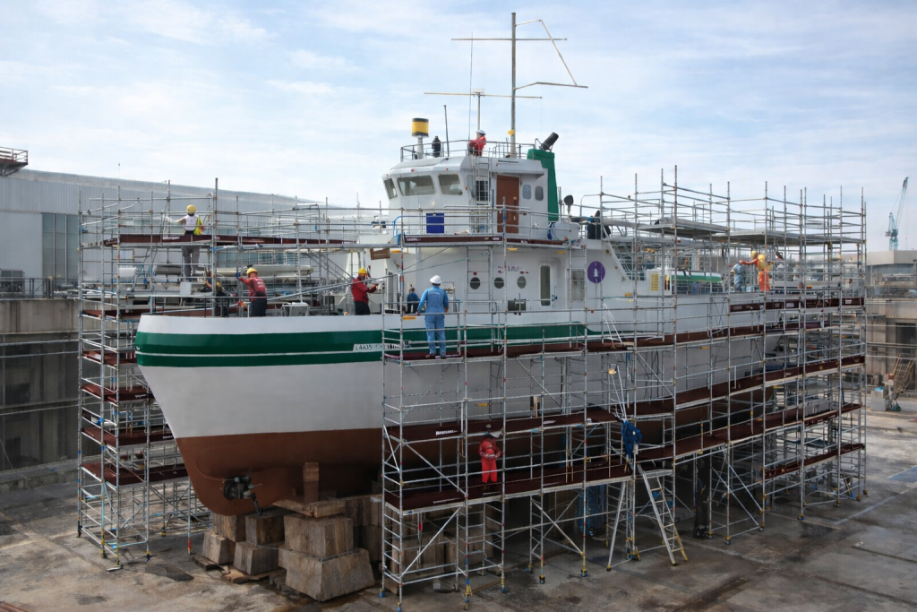 special scaffolding solution for ship repair